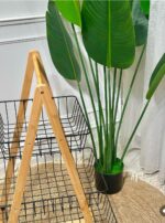 סל ירקות תלת-שכבתי משולב עץ וברזל