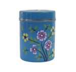 ⁦קופסת אחסון מנירוסטה עם ציורים מהודו⁩ – תמונה ⁦2⁩