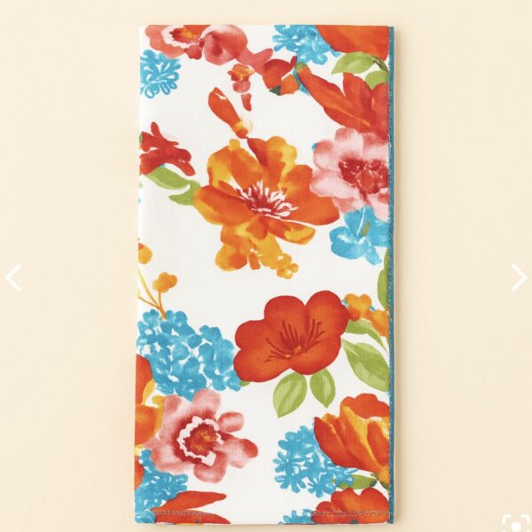 זוג מגבות מטבח פרחוני