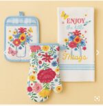 ⁦סט מטבח 3 חלקים flowering frontier⁩ – תמונה ⁦2⁩