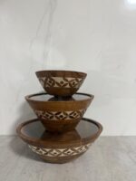 ⁦סט קערות – 3 חלקים עם מכסה פלסטיק שקוף⁩ – תמונה ⁦2⁩